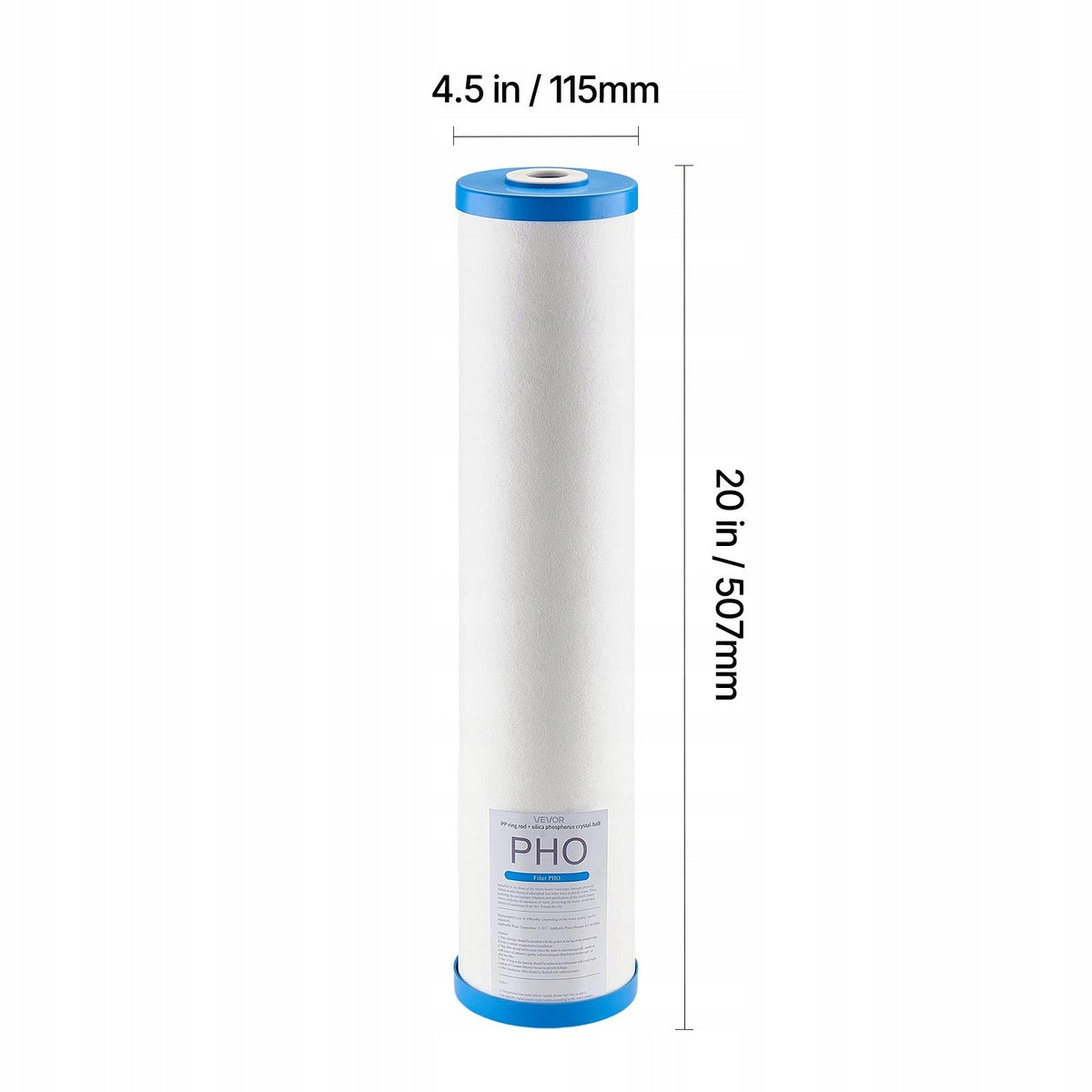 PROFESSIONAL REPLACEMENT CARTRIDGE FOR VEVOR 115X507MM WHOLE HOUSE WATER FILTER