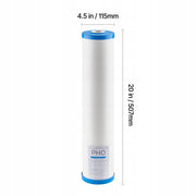 PROFESSIONAL REPLACEMENT CARTRIDGE FOR VEVOR 115X507MM WHOLE HOUSE WATER FILTER