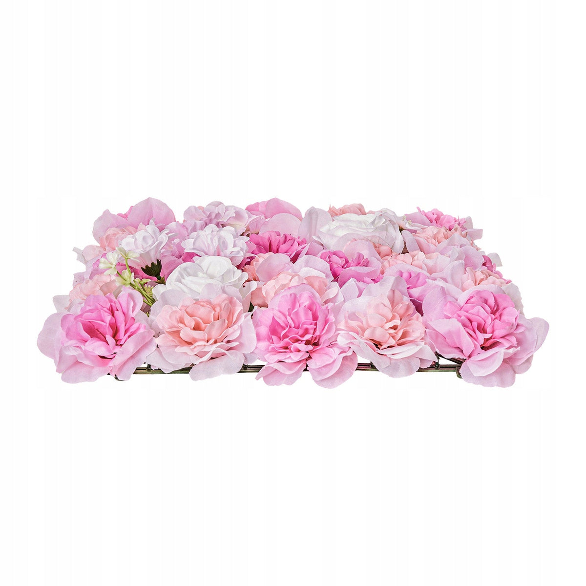VEVOR ARTIFICIAL HEDGE 12 PCS 380X380X65 MM PINK PE STRONG PANEL WALL