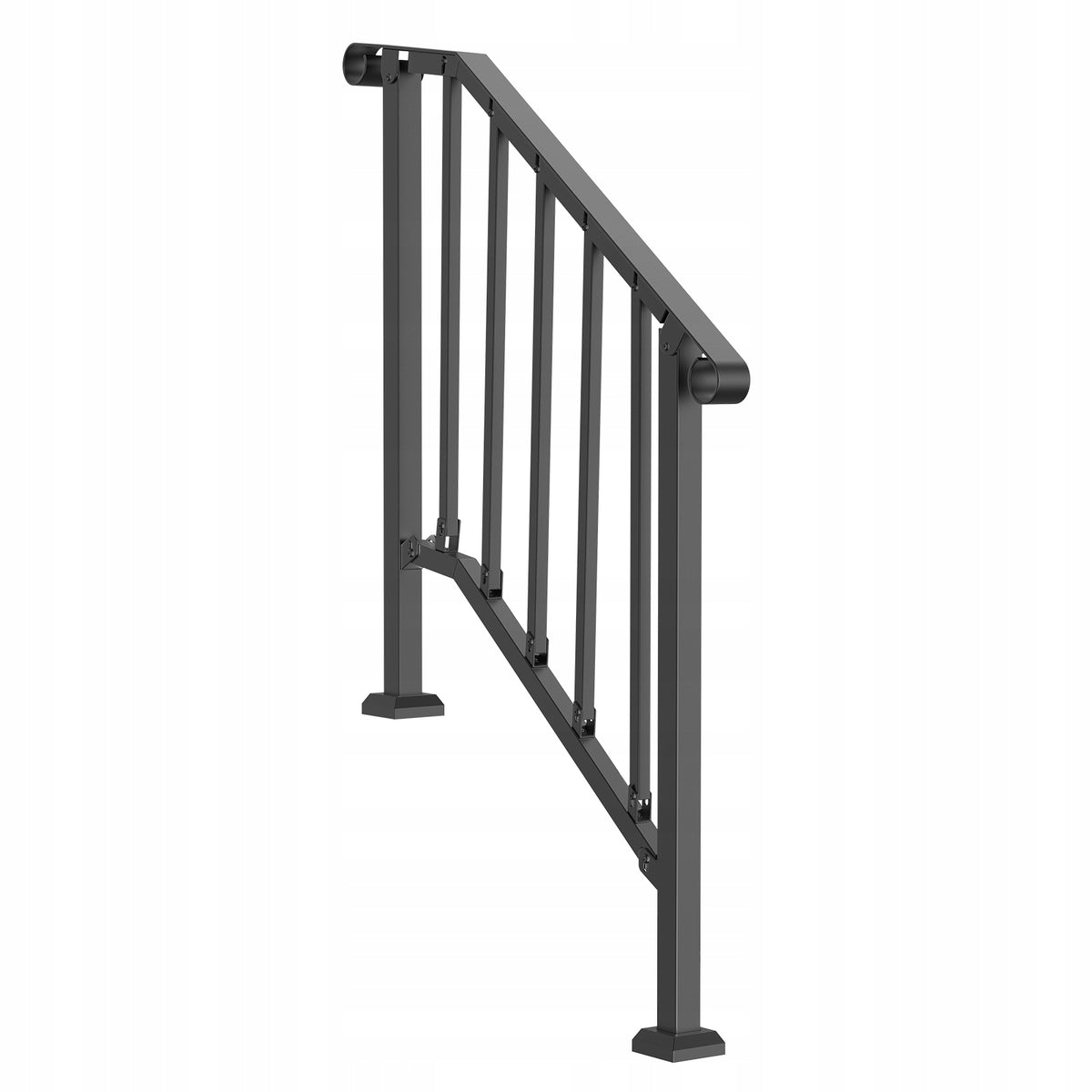 VEVOR 2-3 STEP OUTDOOR STAIR RAILING HEAVY-DUTY STEEL KIT