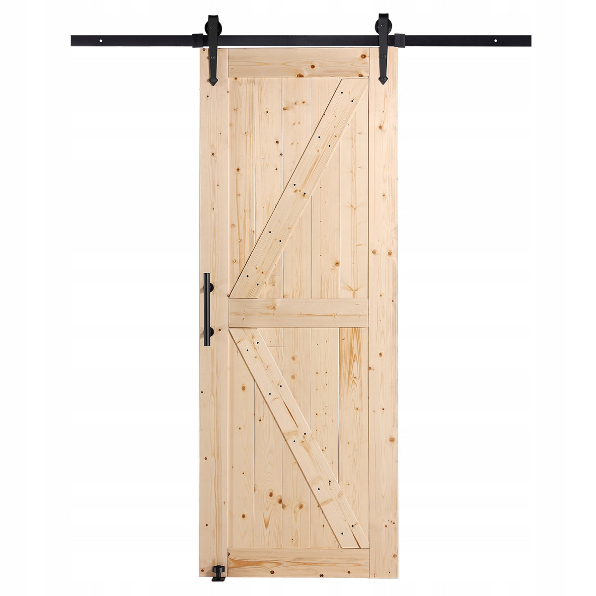 VEVOR 762X2133MM WOODEN SLIDING DOOR HARDWARE KIT PROFESSIONAL