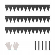 VEVOR Lawn Edging 3 PCS 38X208MM Galvanized Steel Heavy Duty