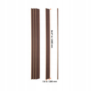 SET OF 8 VEVOR ACOUSTIC PANELS 2450X166MM DARK TEAK STRONG