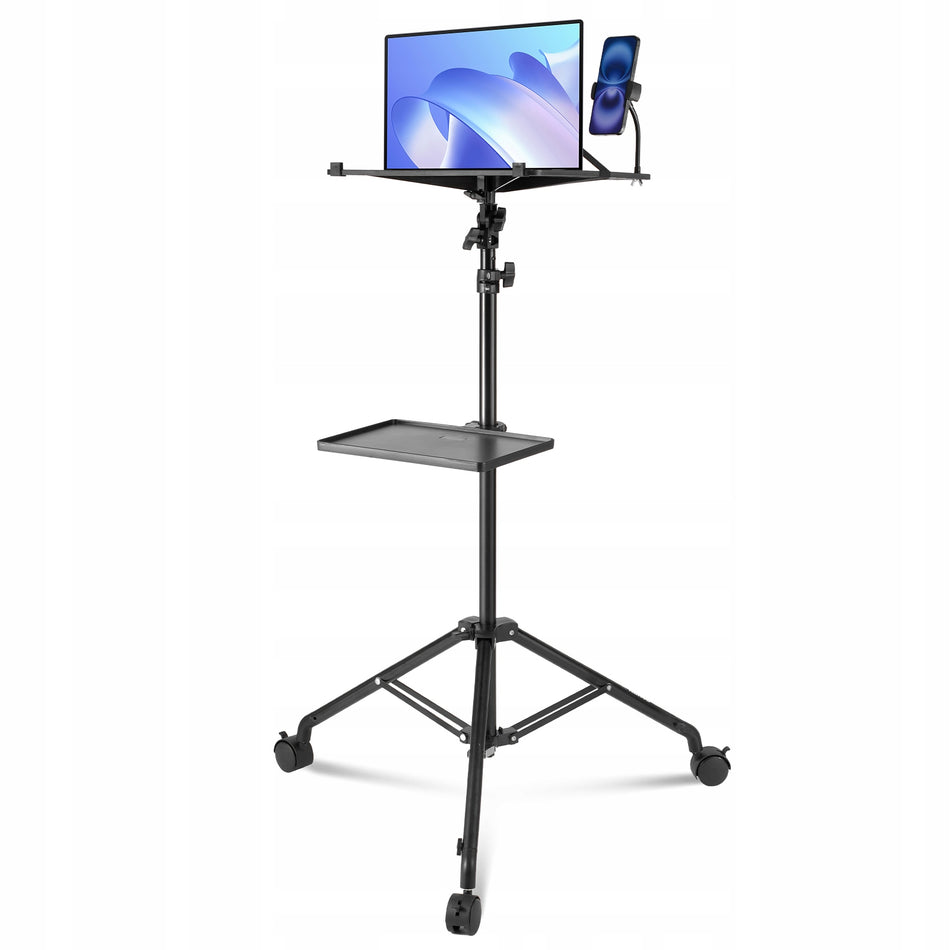 VEVOR PROJECTOR STAND WITH WHEELS ADJUSTABLE LAPTOP TRIPOD 795-1710