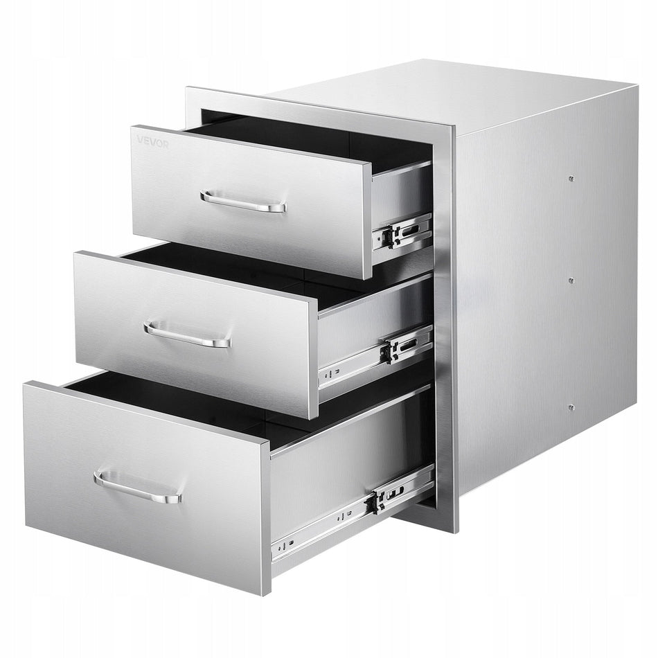 VEVOR 46X59X59 CM STAINLESS STEEL PROFESSIONAL OUTDOOR KITCHEN DRAWERS