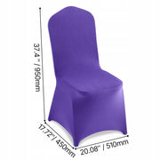 VEVOR CHAIR COVERS 50 PCS PURPLE STRETCH WASHABLE FOR PARTIES
