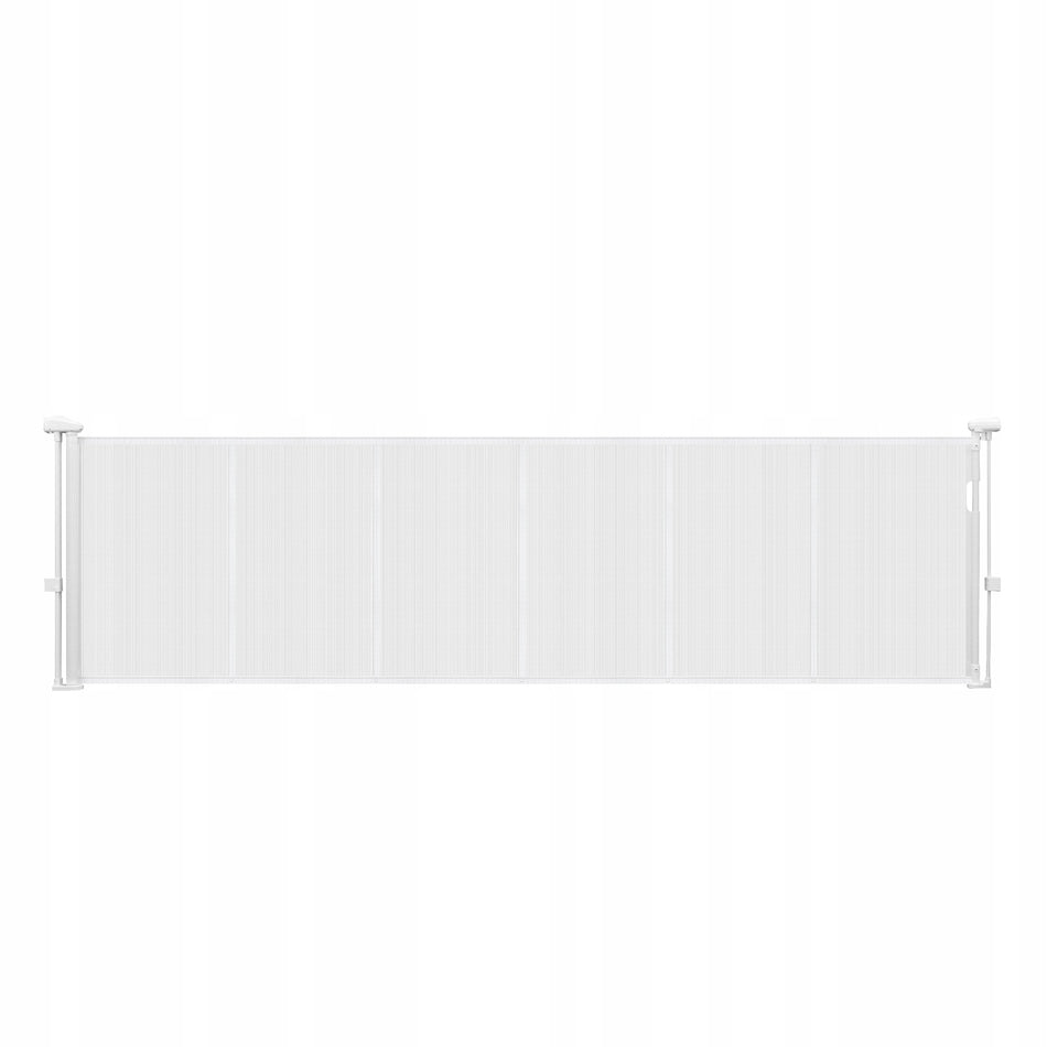 VEVOR RETRACTABLE BABY AND PET GATE 280 CM STRONG MESH WHITE