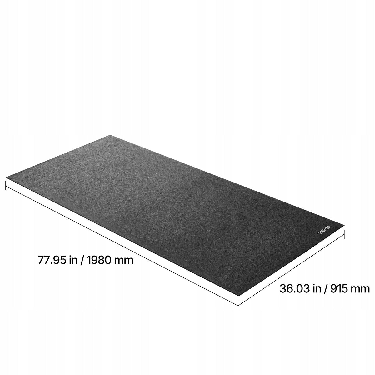 VEVOR TREADMILL MAT FOR CARPETS 915X1980MM 6MM PVC