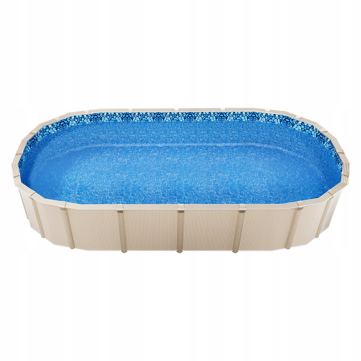 VEVOR OVAL SWIMMING POOL LINER 732X366X147 CM VINYL DURABLE