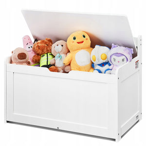 VEVOR KIDS BENCH WITH STORAGE, WOODEN, WHITE, STURDY