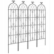 VEVOR 51x180 cm Climbing Plant Support - Set of 4 Metal Trellises