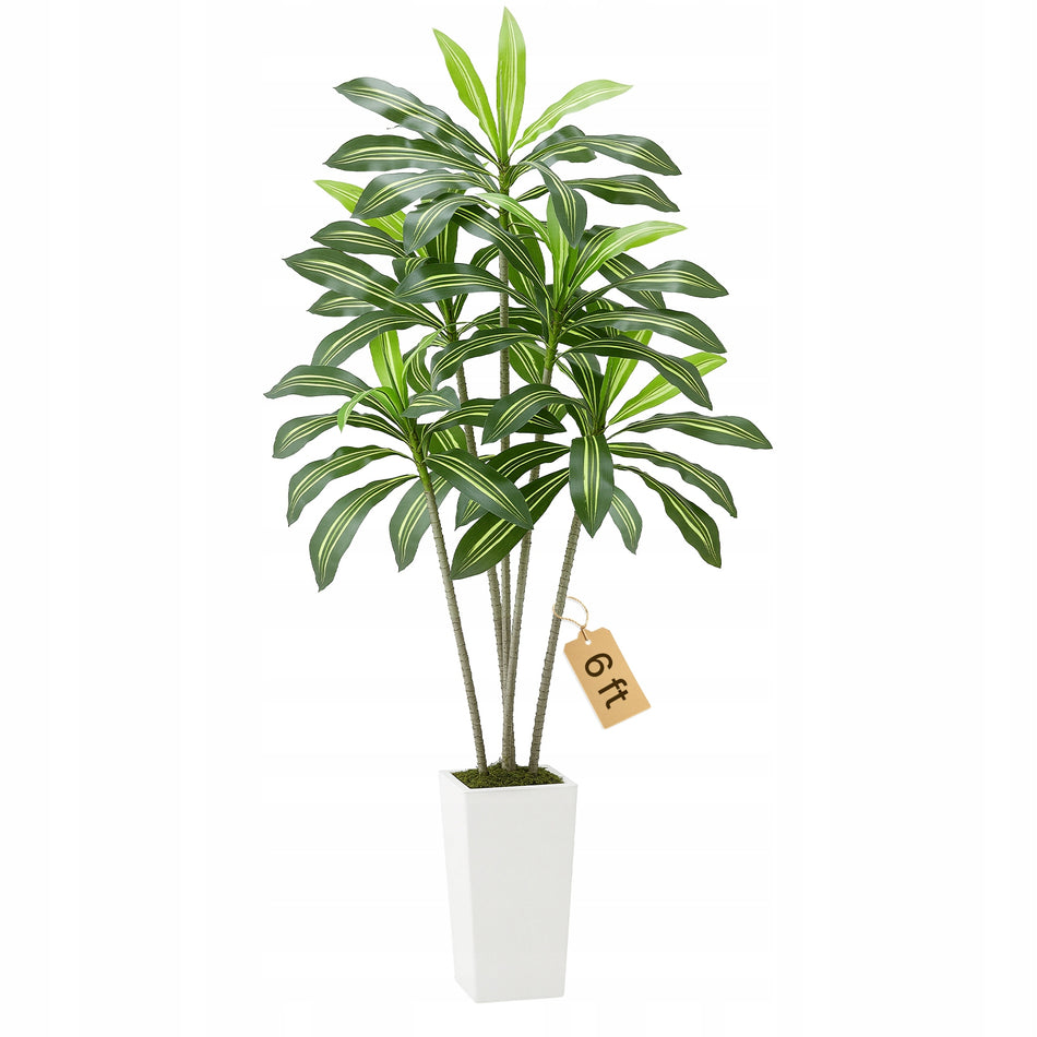 VEVOR ARTIFICIAL DRACAENA TREE 1.8M STRONG REALISTIC POTTED PLANTS