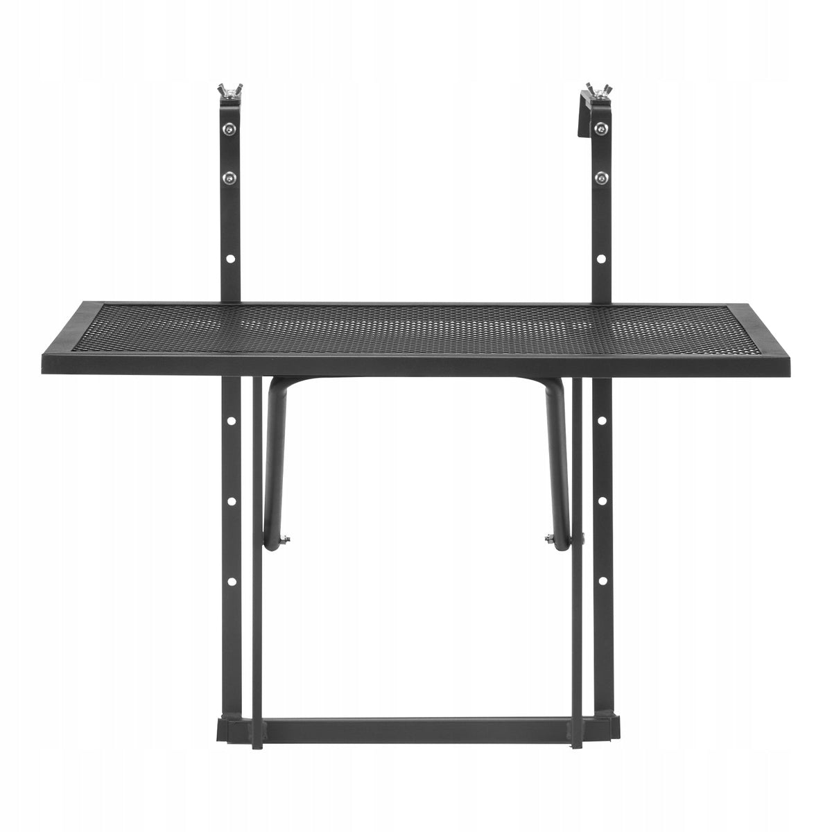 VEVOR FOLDING BALCONY HANGING TABLE 61X41 CM STRONG ADJUSTABLE RAIL MOUNTED