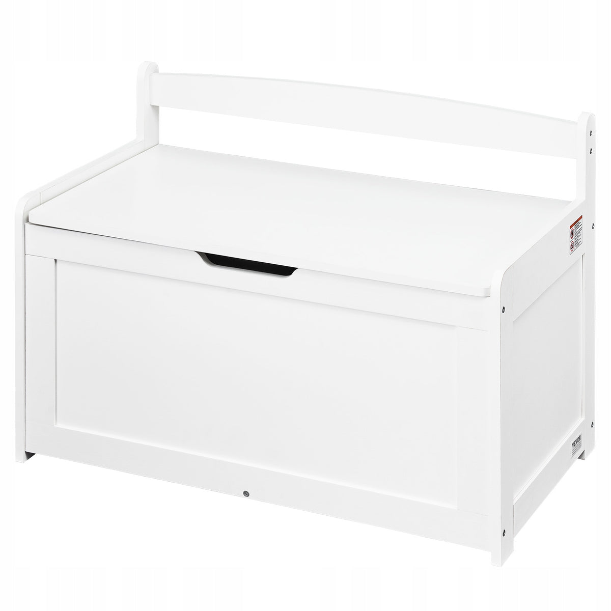 VEVOR KIDS BENCH WITH STORAGE, WOODEN, WHITE, STURDY