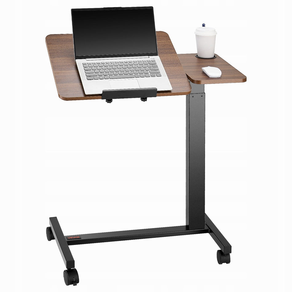 VEVOR ADJUSTABLE NIGHTSTAND MOBILE SIDE TABLE WITH FOLDING TOP