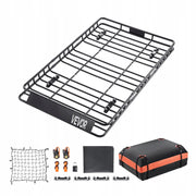 VEVOR HEAVY-DUTY ROOF BASKET 1625X990X105MM WITH WATERPROOF BAG AND NET