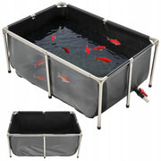 VEVOR 480L PROFESSIONAL FISH POND PVC STAINLESS STEEL FRAME VALVE