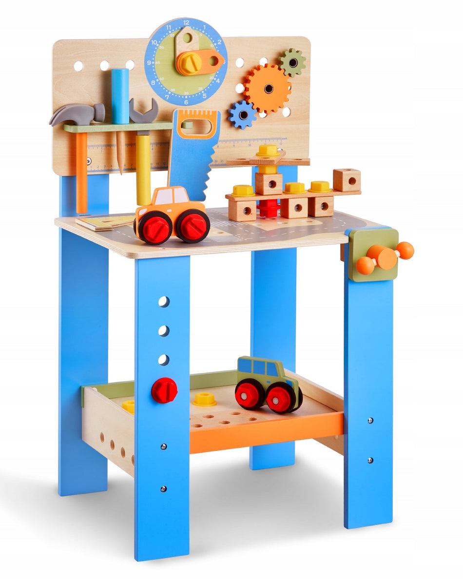 VEVOR KIDS WOODEN WORKBENCH 62 PIECES EDUCATIONAL