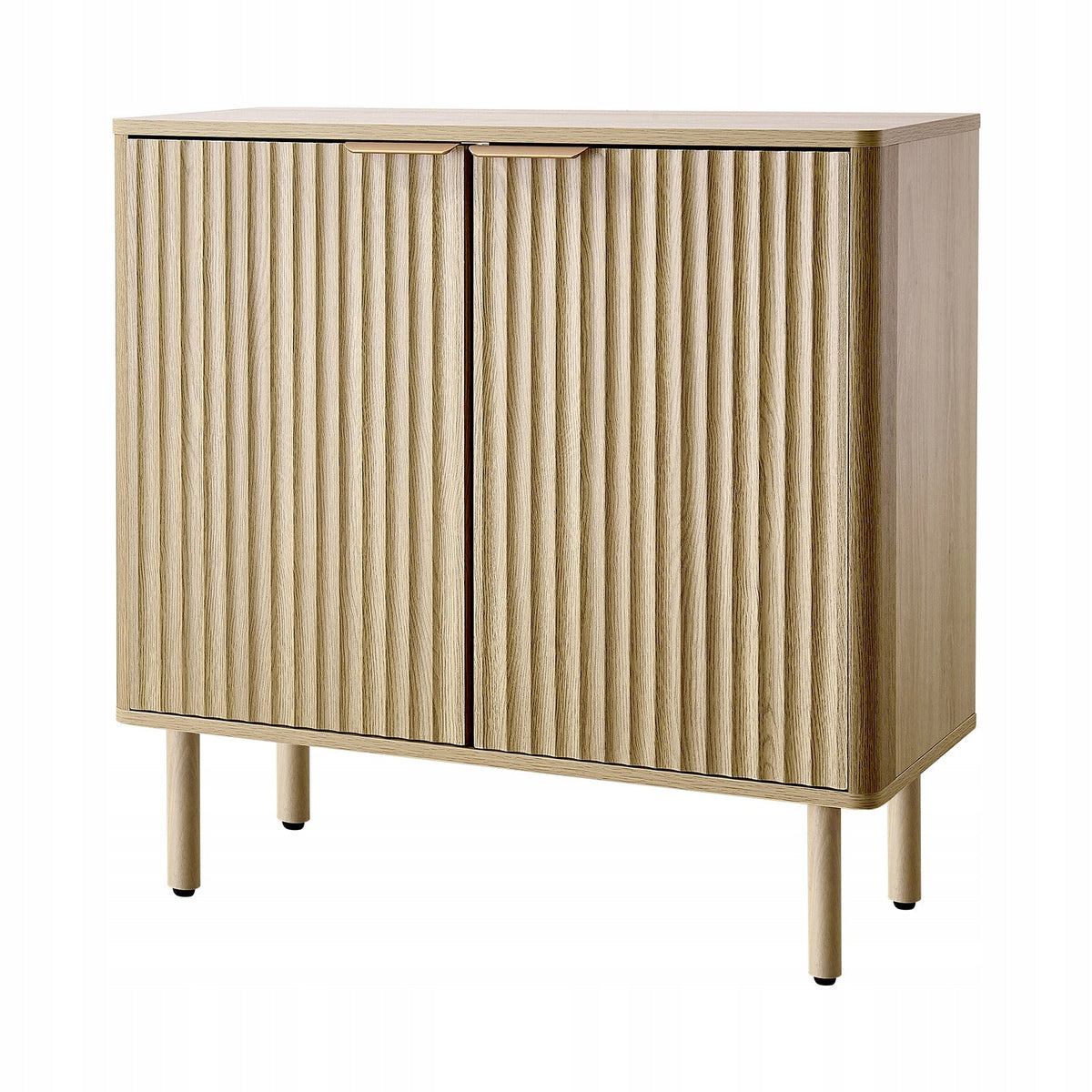 VEVOR KITCHEN CABINET WITH 2 SHELVES RIBBED MEDIEVAL SIDEBOARD