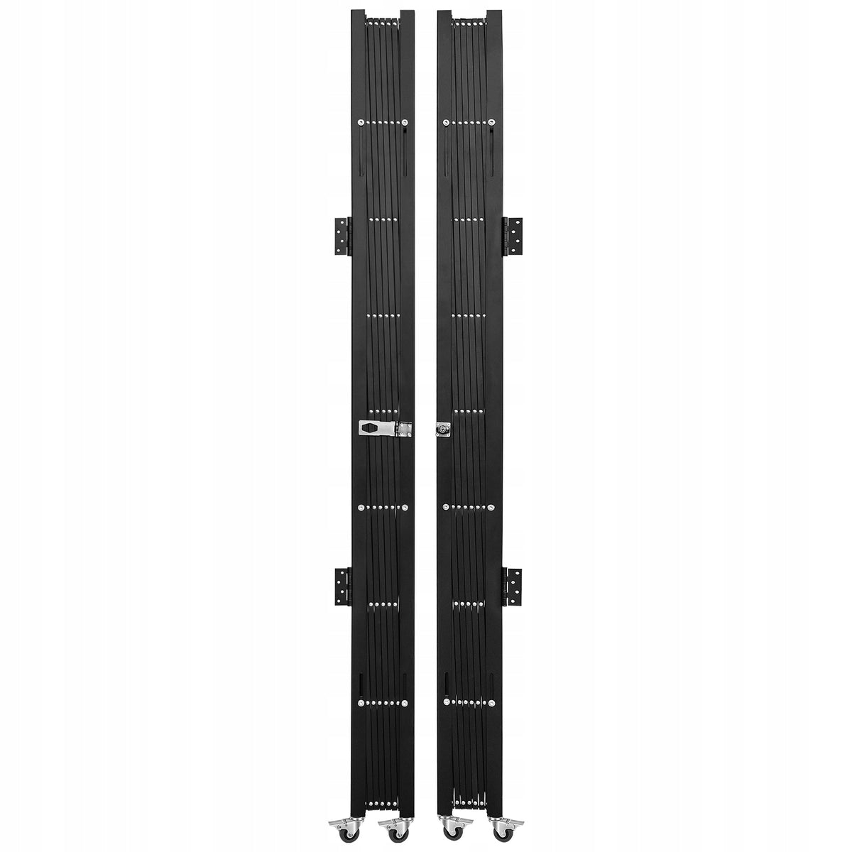 VEVOR HEAVY DUTY FOLDING GATE WITH DOUBLE SECURITY 382X214CM BLACK