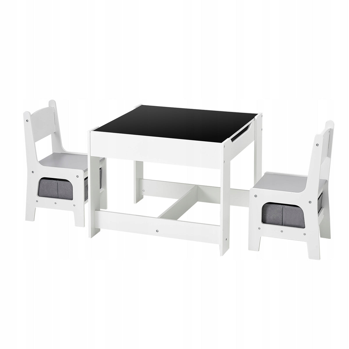 VEVOR CHILDREN'S TABLE WITH 2 CHAIRS AND FABRIC STORAGE BIN STURDY