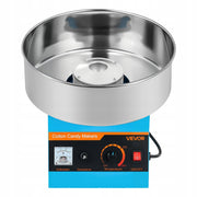 VEVOR 1000W COTTON CANDY MACHINE WITH 38CM STAINLESS STEEL BOWL