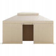 VEVOR WINTER GAZEBO COVER 3.66X4.87M TWO-TIER WATERPROOF BEIGE