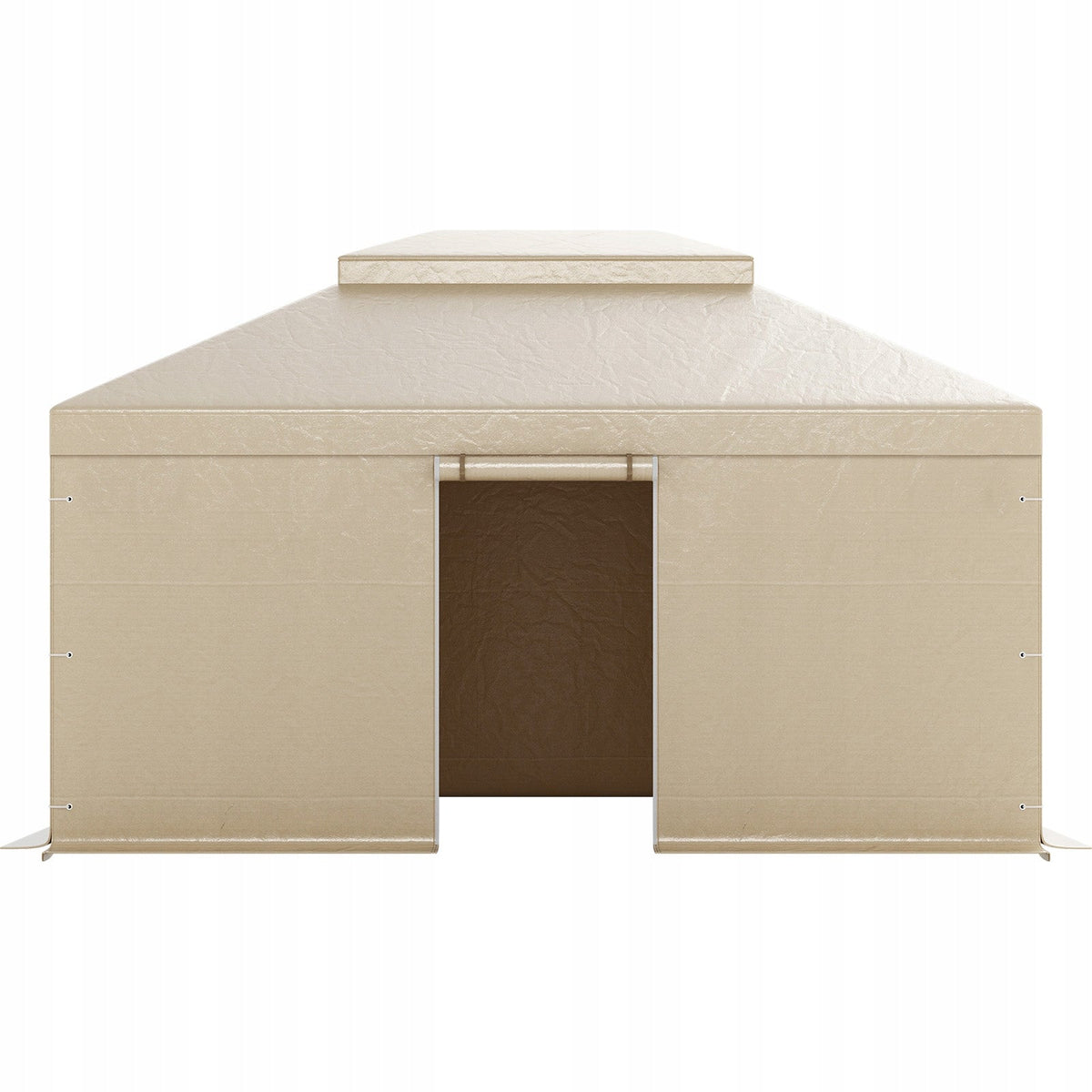 VEVOR WINTER GAZEBO COVER 3.66X4.87M TWO-TIER WATERPROOF BEIGE