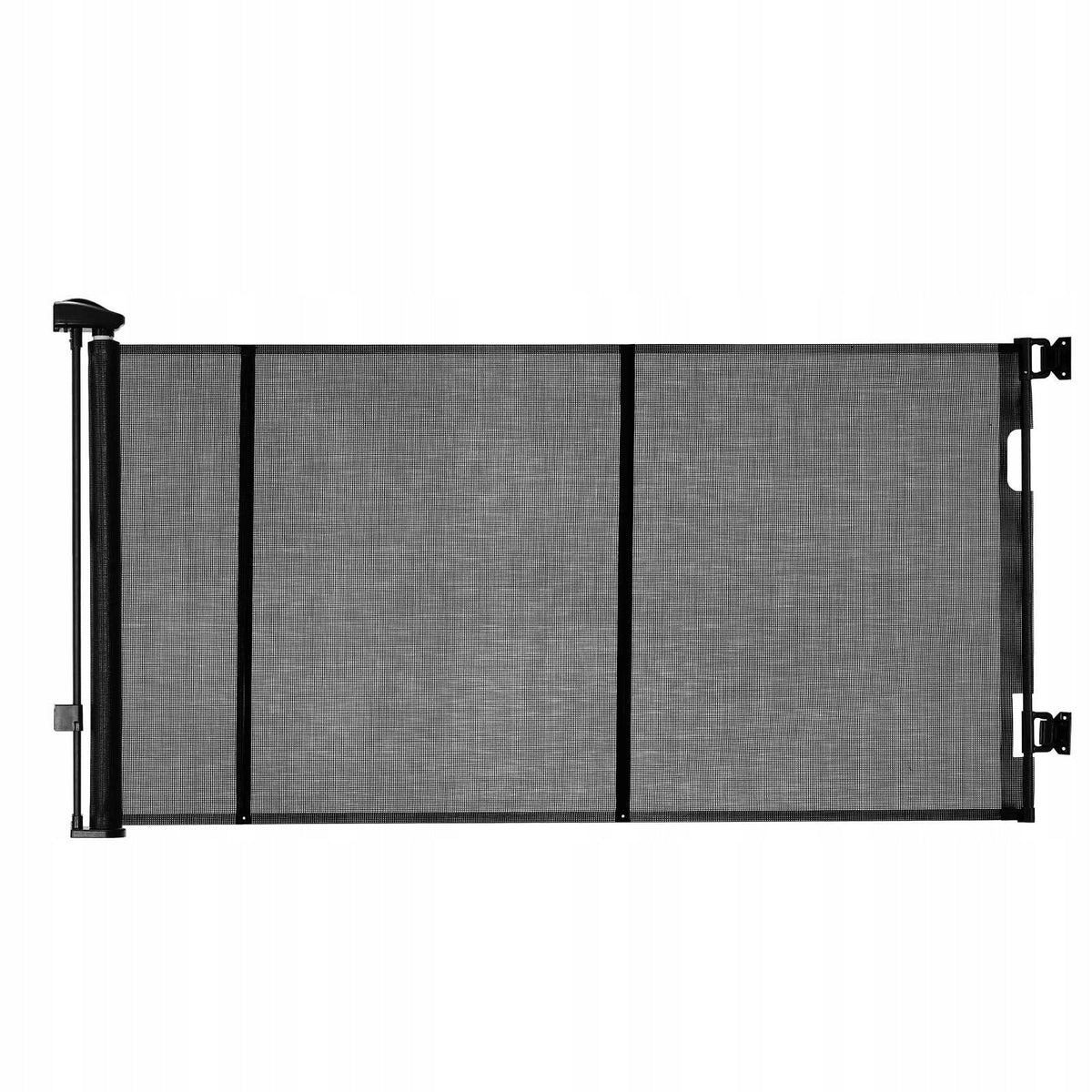 VEVOR RETRACTABLE STAIR GATE UP TO 310 CM FOR CHILDREN AND DOGS BLACK STRONG