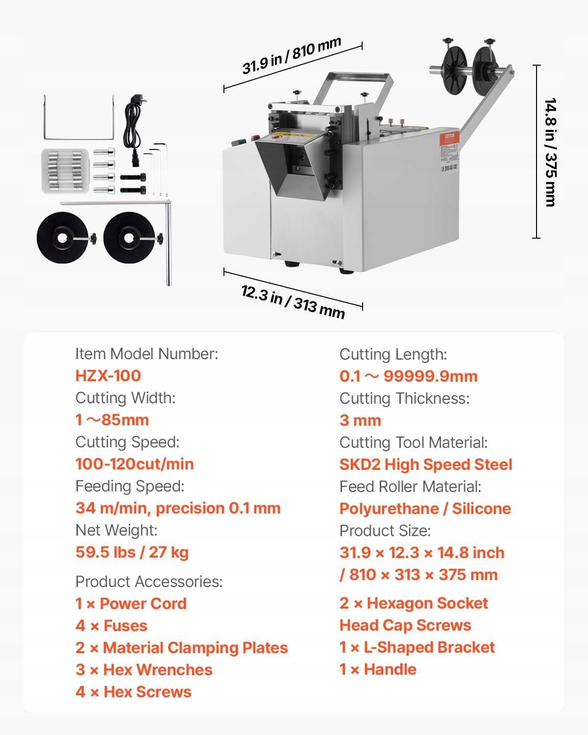 AUTOMATIC HEAT SHRINK TUBE CUTTING MACHINE VEVOR POWERFUL PRECISE