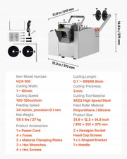 AUTOMATIC HEAT SHRINK TUBE CUTTING MACHINE VEVOR POWERFUL PRECISE