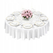 VEVOR 10 PACK ROUND TABLECLOTHS 2286 MM POLYESTER WRINKLE-FREE PREMIUM
