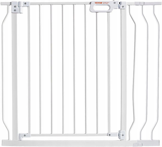 VEVOR DOOR SAFETY GATE ADJUSTABLE 749-990 MM WHITE STRONG