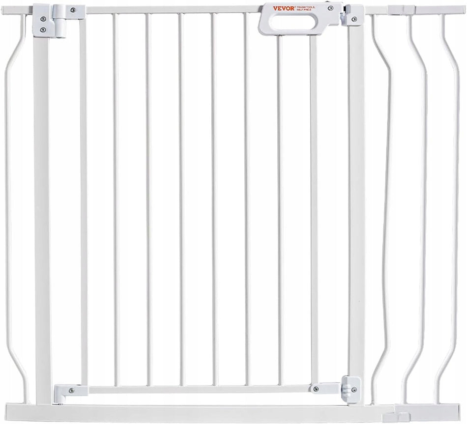 VEVOR DOOR SAFETY GATE ADJUSTABLE 749-990 MM WHITE STRONG