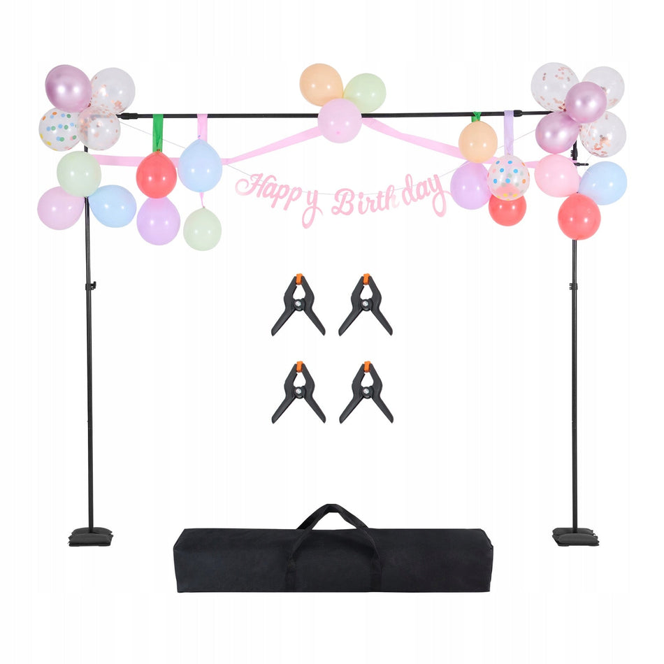 VEVOR ADJUSTABLE PHOTOGRAPHY BACKDROP STAND 260X300 CM STURDY KIT