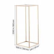 VEVOR 10 PCS Wedding Flower Stand 250X250X600 MM Sturdy Gold