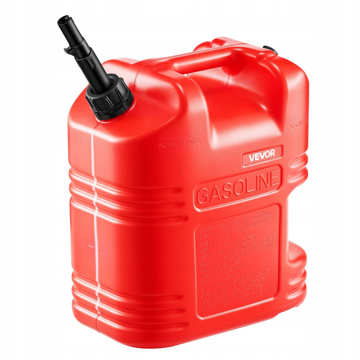 VEVOR 19L FUEL CAN WITH SPOUT STRONG SEALED 15L MIN FLOW