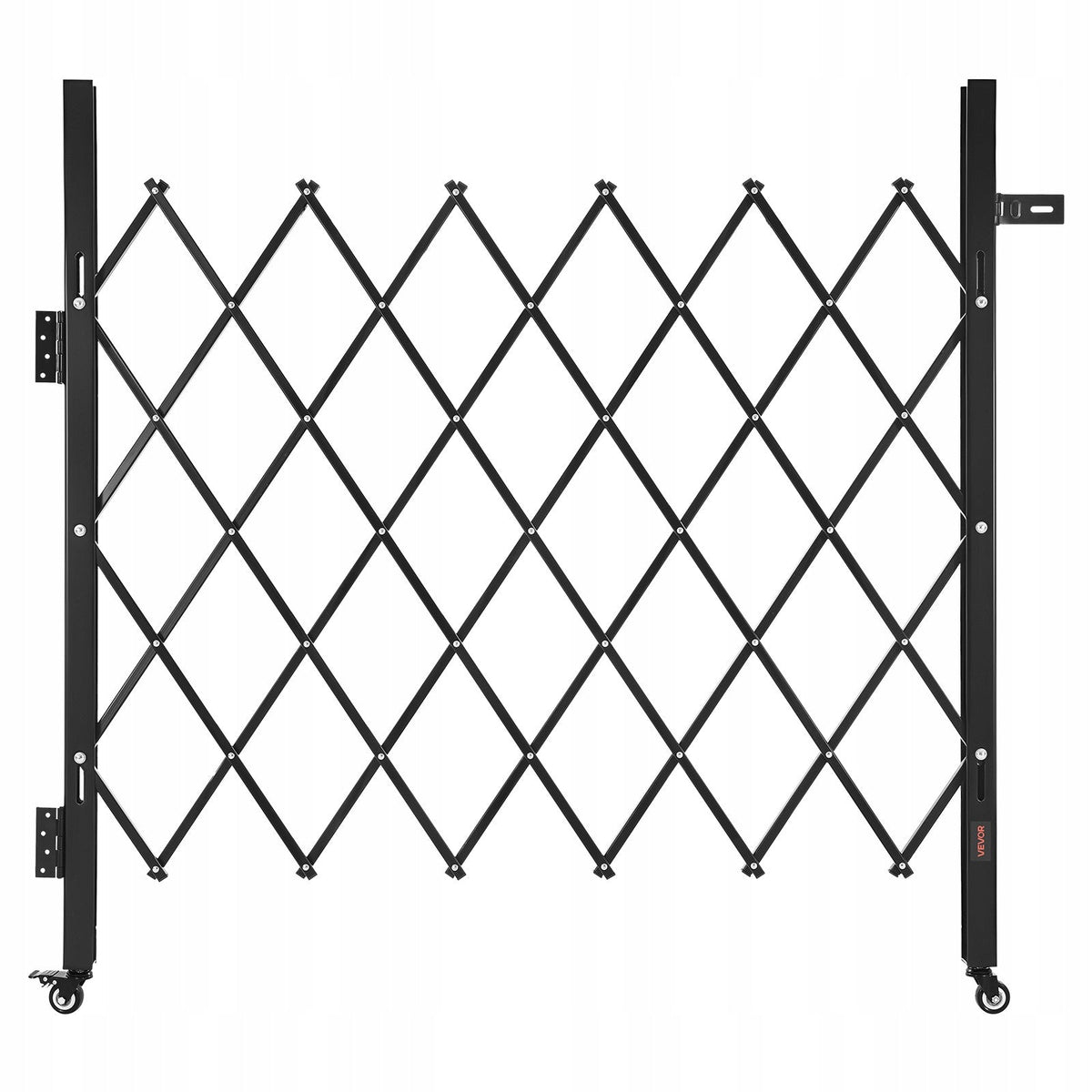 VEVOR PROFESSIONAL FOLDING SECURITY GATE WITH LOCK AND WHEELS