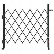 VEVOR PROFESSIONAL FOLDING SECURITY GATE WITH LOCK AND WHEELS
