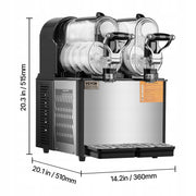 VEVOR COMMERCIAL SLUSHIE MACHINE 3L X 2 DOUBLE TANK