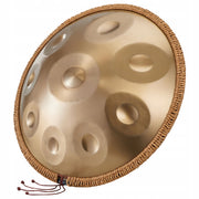 PROFESSIONAL VEVOR HANDPAN DRUM 55 CM 9 TONES 432 HZ D MINOR GOLD