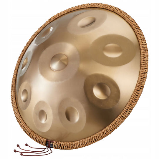 PROFESSIONAL VEVOR HANDPAN DRUM 55 CM 9 TONES 432 HZ D MINOR GOLD