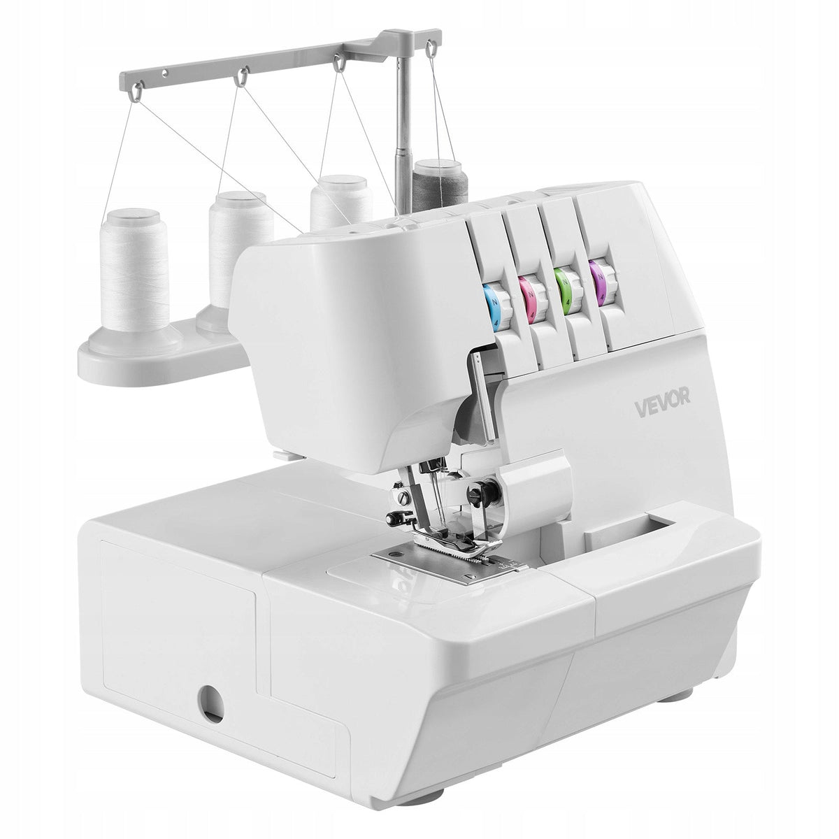 VEVOR OVERLOCK SEWING MACHINE 1250 STITCHES/MIN 2-3-4 THREADS LED