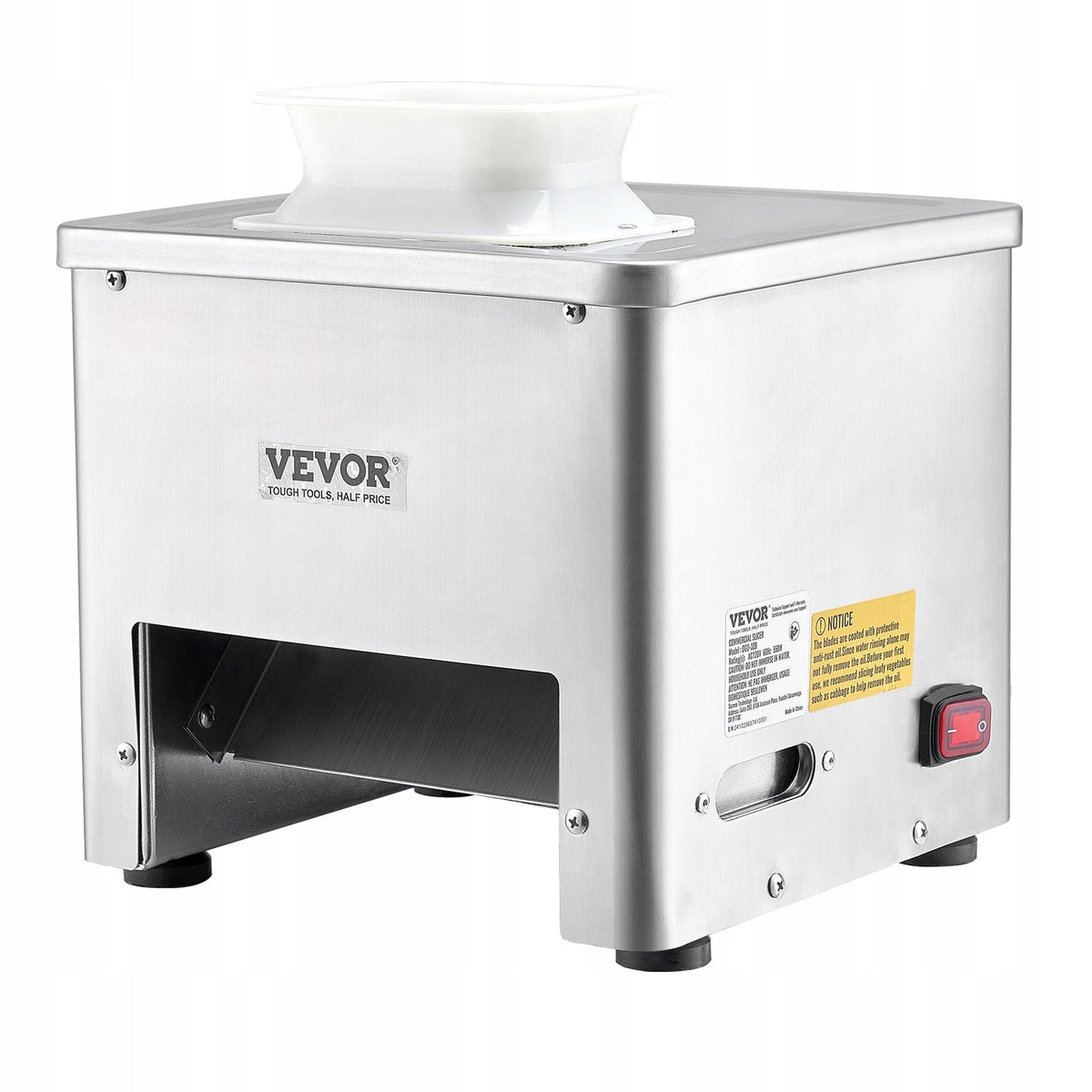 VEVOR MEAT SLICER 550W 159KG/H STAINLESS STEEL COMMERCIAL HEAVY DUTY