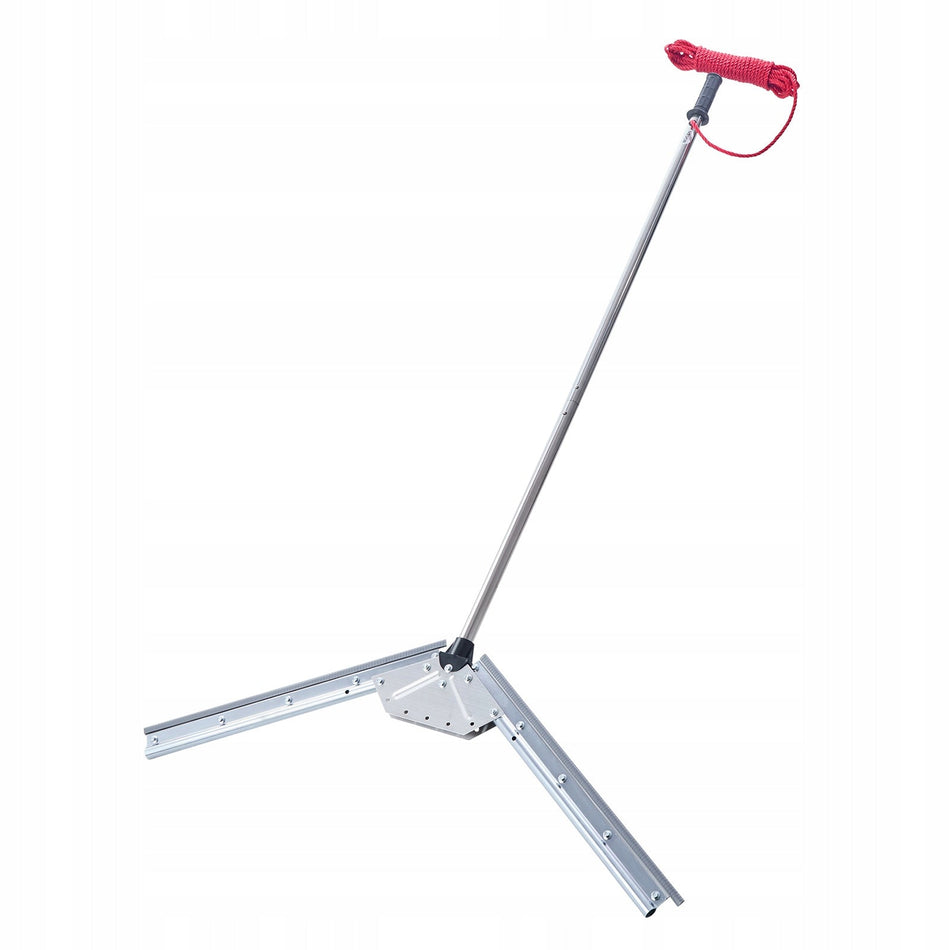 VEVOR POND RAKE STRONG STEEL BLADES ADJUSTABLE WIDTH 9M ROPE