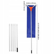 VEVOR ALUMINUM ROOF SNOW RAKE 432MM 125-542CM STRONG LIGHTWEIGHT