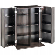 SOLID DVD CD VEVOR CABINET WITH ADJUSTABLE SHELVES AND DOORS