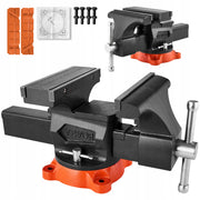 VEVOR BENCH VISE 203MM JAWS 360 ROTATING BASE HEAVY DUTY