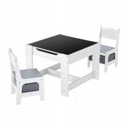VEVOR CHILDREN'S TABLE WITH 2 CHAIRS AND FABRIC STORAGE BIN STURDY