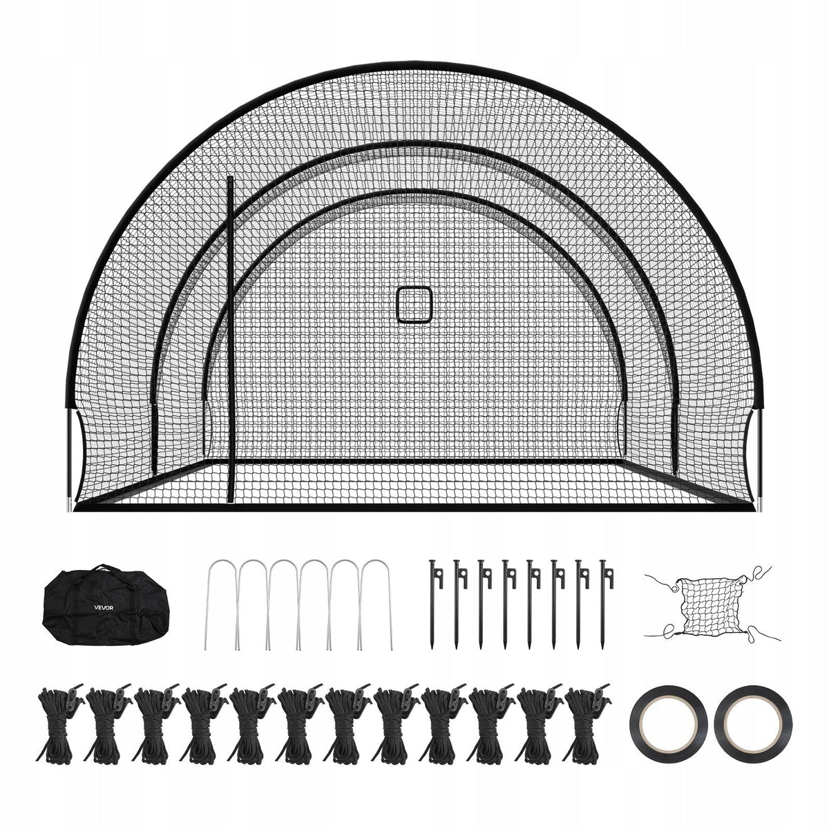 PROFESSIONAL BASEBALL BATTING CAGE NET VEVOR 678 X 370 X 240 CM STRONG